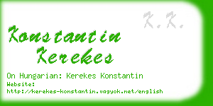 konstantin kerekes business card